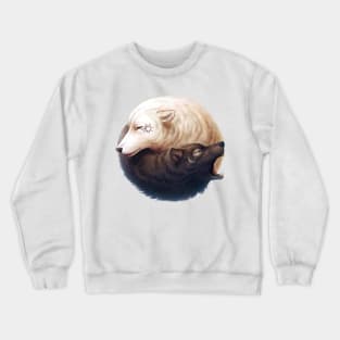 Yin and Yang Wolves Crewneck Sweatshirt